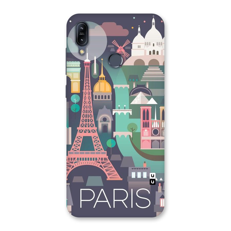 Pink Cute Tower Back Case for Zenfone Max M2