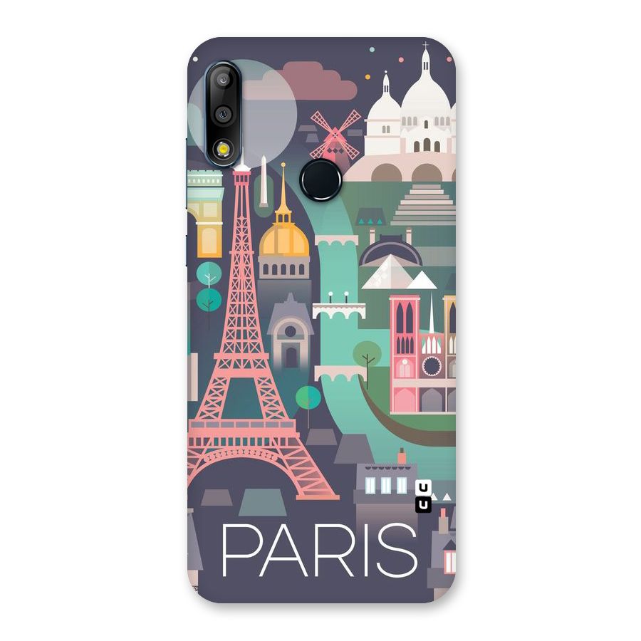 Pink Cute Tower Back Case for Zenfone Max Pro M2