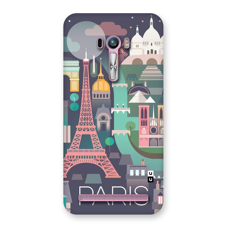 Pink Cute Tower Back Case for Zenfone Selfie