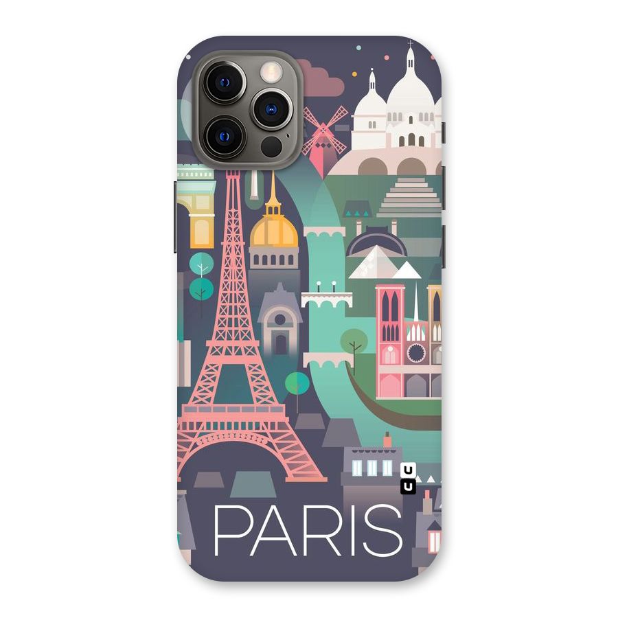 Pink Cute Tower Back Case for iPhone 12 Pro