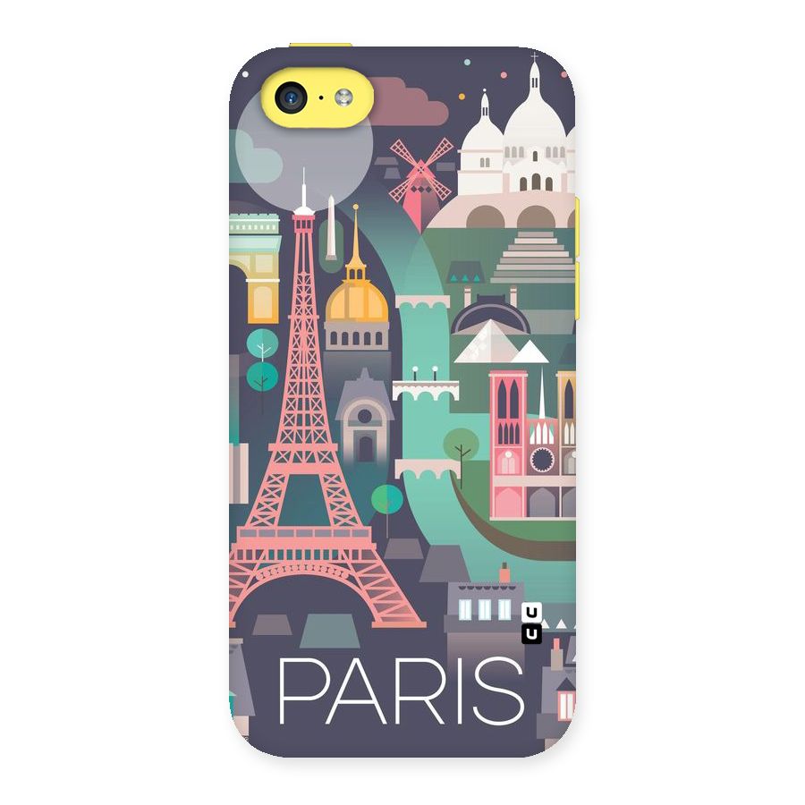 Pink Cute Tower Back Case for iPhone 5C