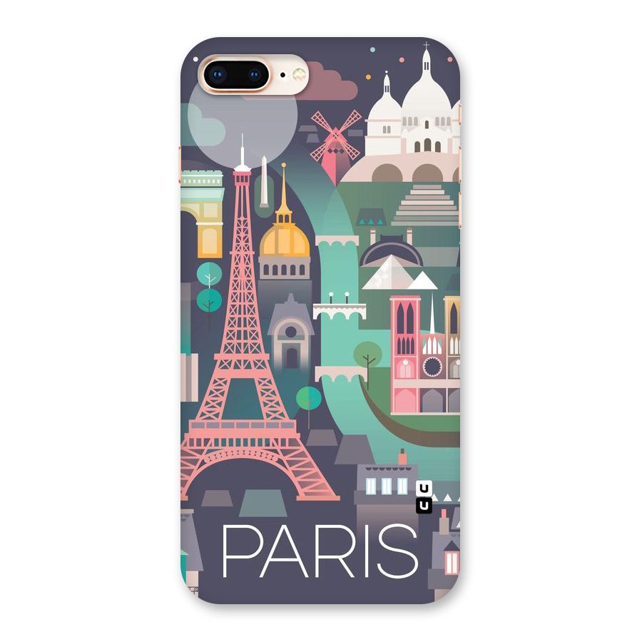Pink Cute Tower Back Case for iPhone 8 Plus