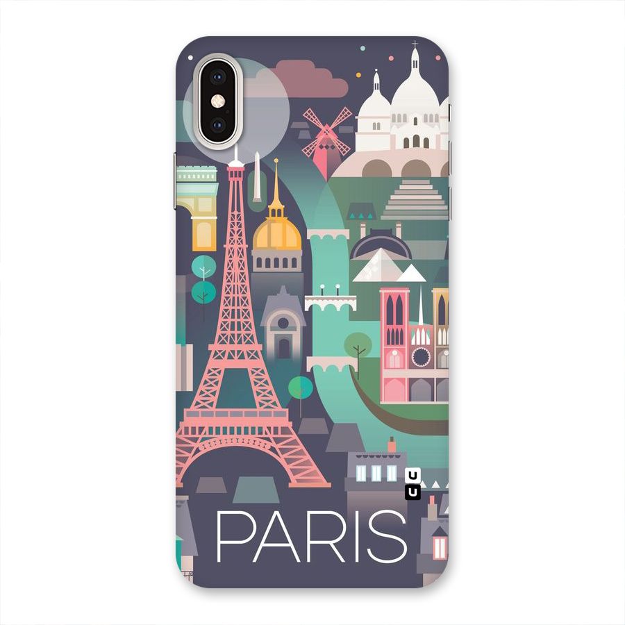 Pink Cute Tower Back Case for iPhone XS Max