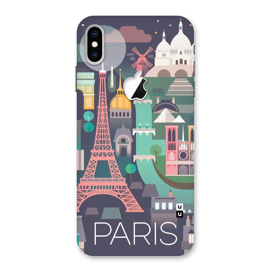Pink Cute Tower Back Case for iPhone XS Max Apple Cut