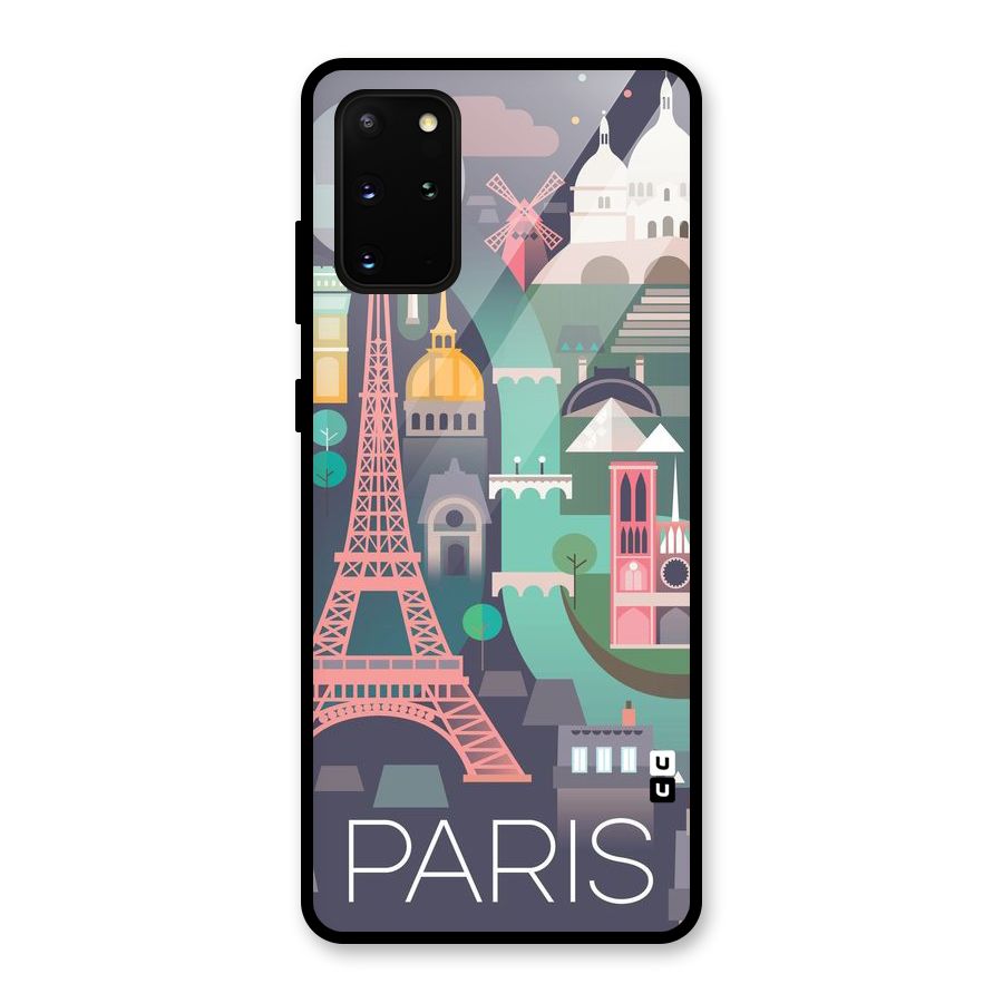 Pink Cute Tower Glass Back Case for Galaxy S20 Plus
