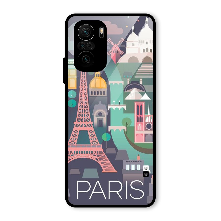 Pink Cute Tower Glass Back Case for Mi 11X Pro