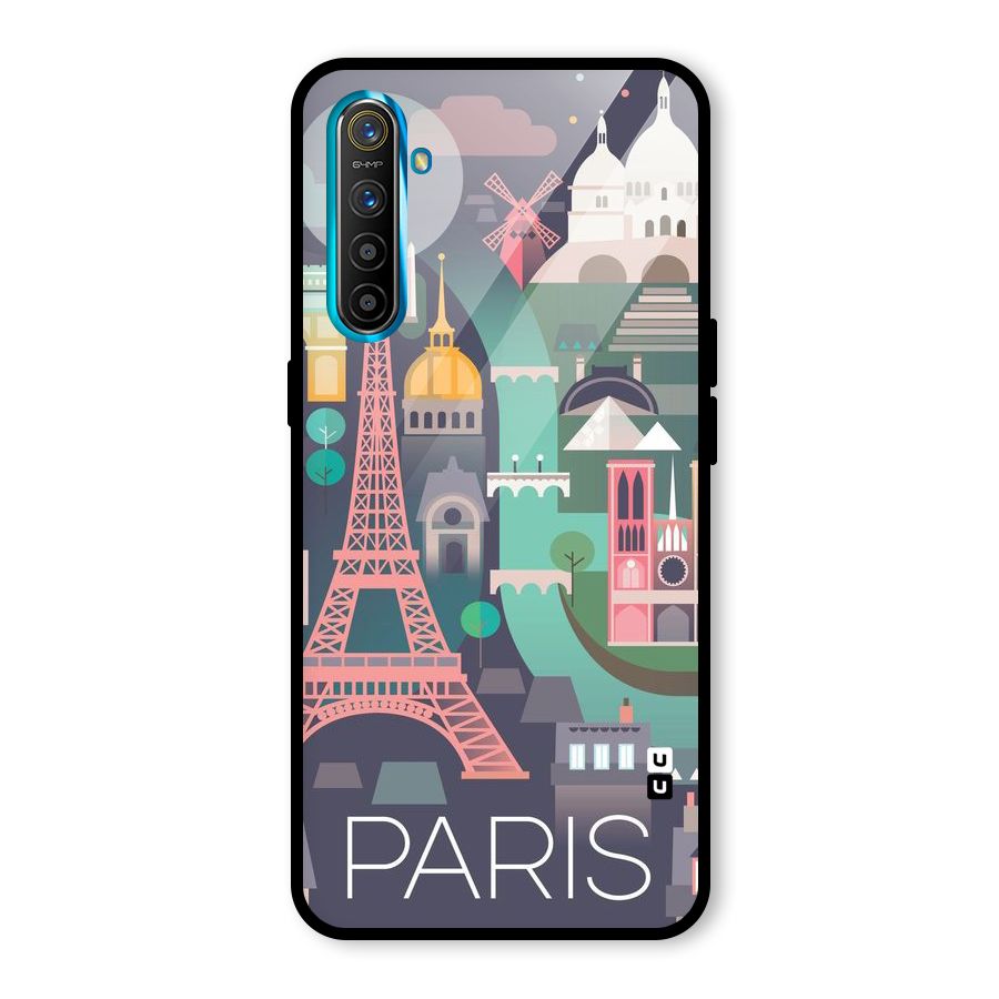 Pink Cute Tower Glass Back Case for Realme X2