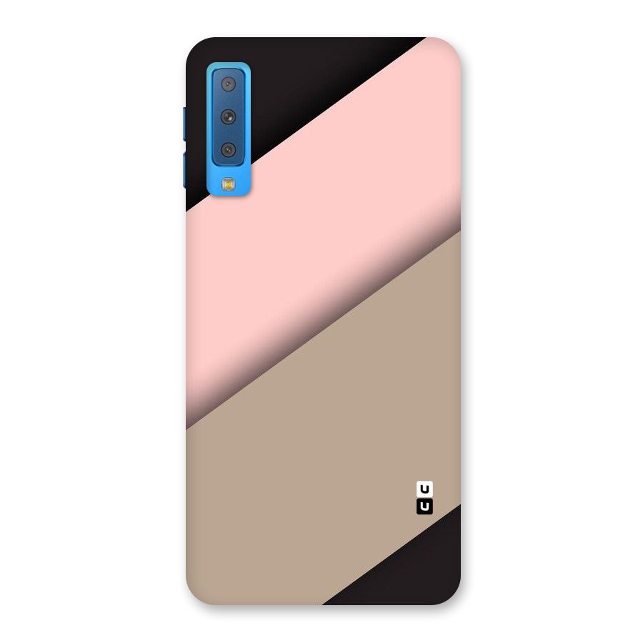 Pink Diagonal Back Case for Galaxy A7 (2018)