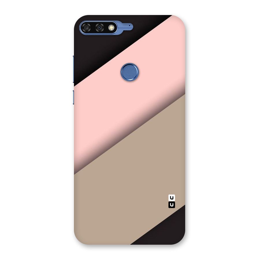 Pink Diagonal Back Case for Honor 7C