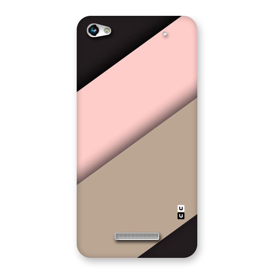 Pink Diagonal Back Case for Micromax Hue 2