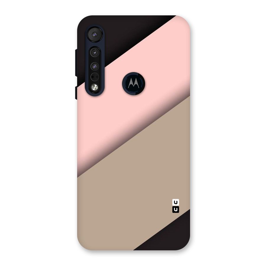 Pink Diagonal Back Case for Motorola One Macro