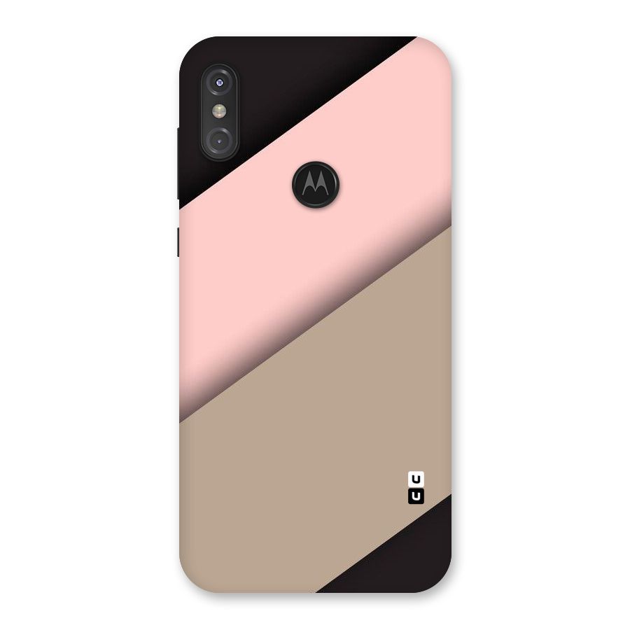 Pink Diagonal Back Case for Motorola One Power