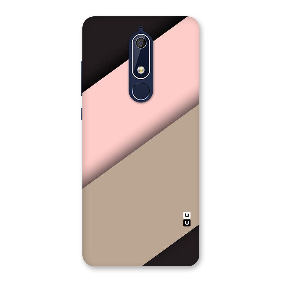 Pink Diagonal Back Case for Nokia 5.1