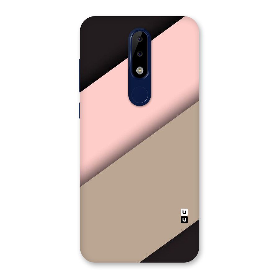 Pink Diagonal Back Case for Nokia 5.1 Plus