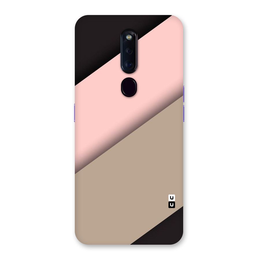 Pink Diagonal Back Case for Oppo F11 Pro