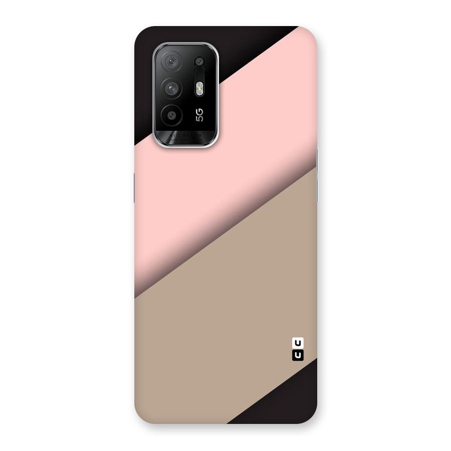 Pink Diagonal Back Case for Oppo F19 Pro Plus 5G