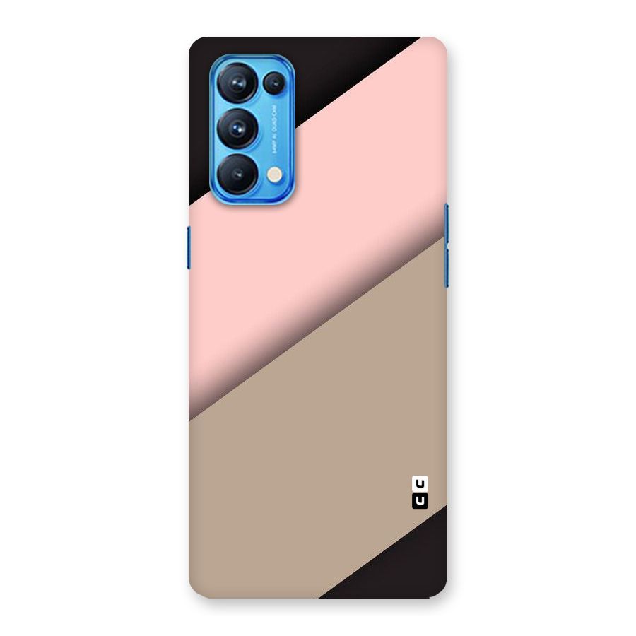 Pink Diagonal Back Case for Oppo Reno5 Pro 5G