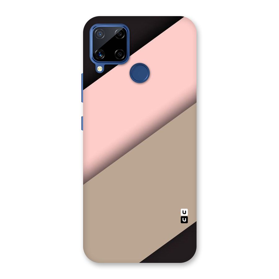 Pink Diagonal Back Case for Realme C15