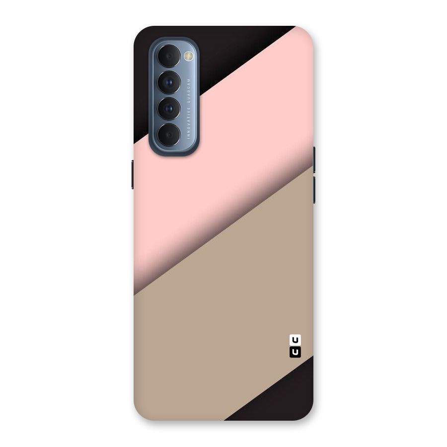 Pink Diagonal Back Case for Reno4 Pro
