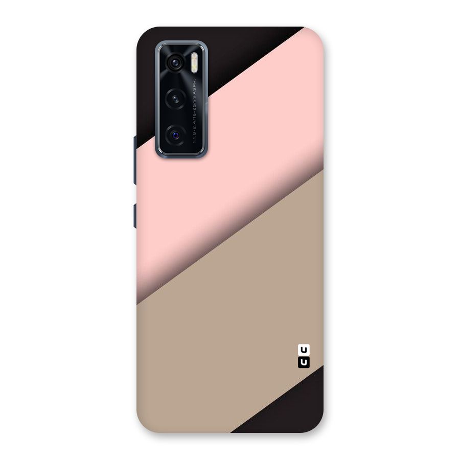 Pink Diagonal Back Case for Vivo V20 SE