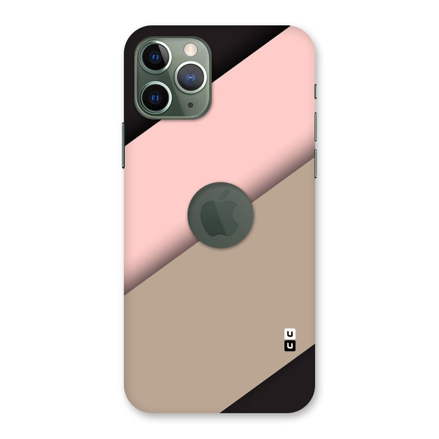 Pink Diagonal Back Case for iPhone 11 Pro Logo  Cut