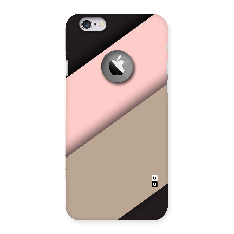 Pink Diagonal Back Case for iPhone 6 Logo Cut