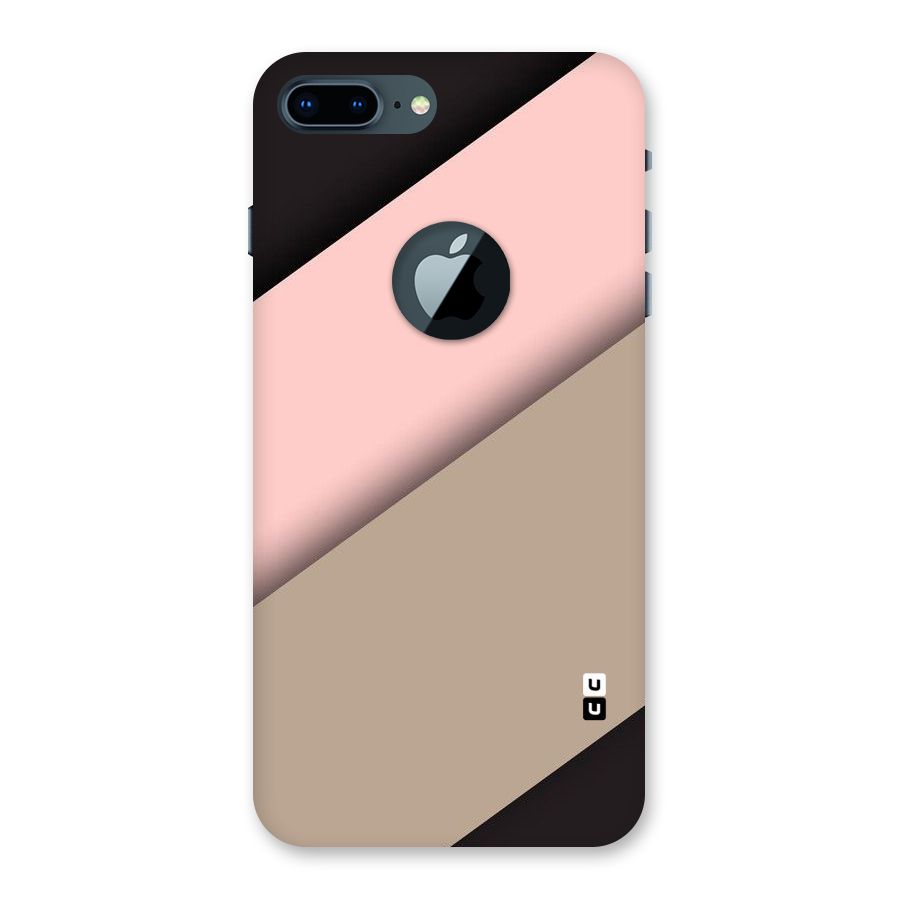 Pink Diagonal Back Case for iPhone 7 Plus Logo Cut