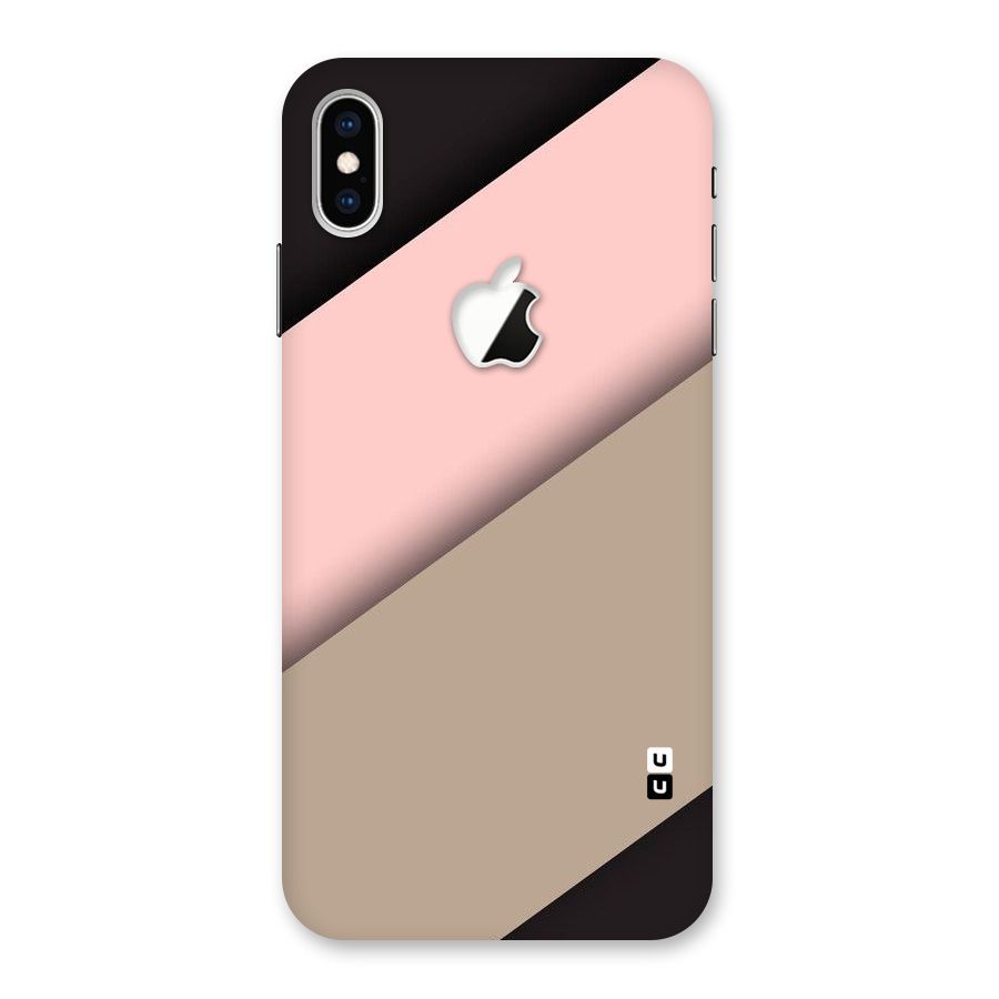 Pink Diagonal Back Case for iPhone XS Max Apple Cut