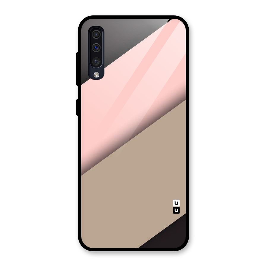 Pink Diagonal Glass Back Case for Galaxy A30s