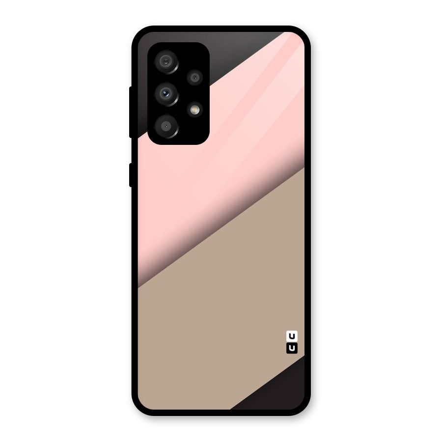 Pink Diagonal Glass Back Case for Galaxy A32