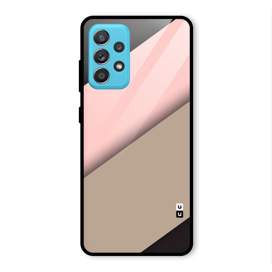 Pink Diagonal Glass Back Case for Galaxy A52