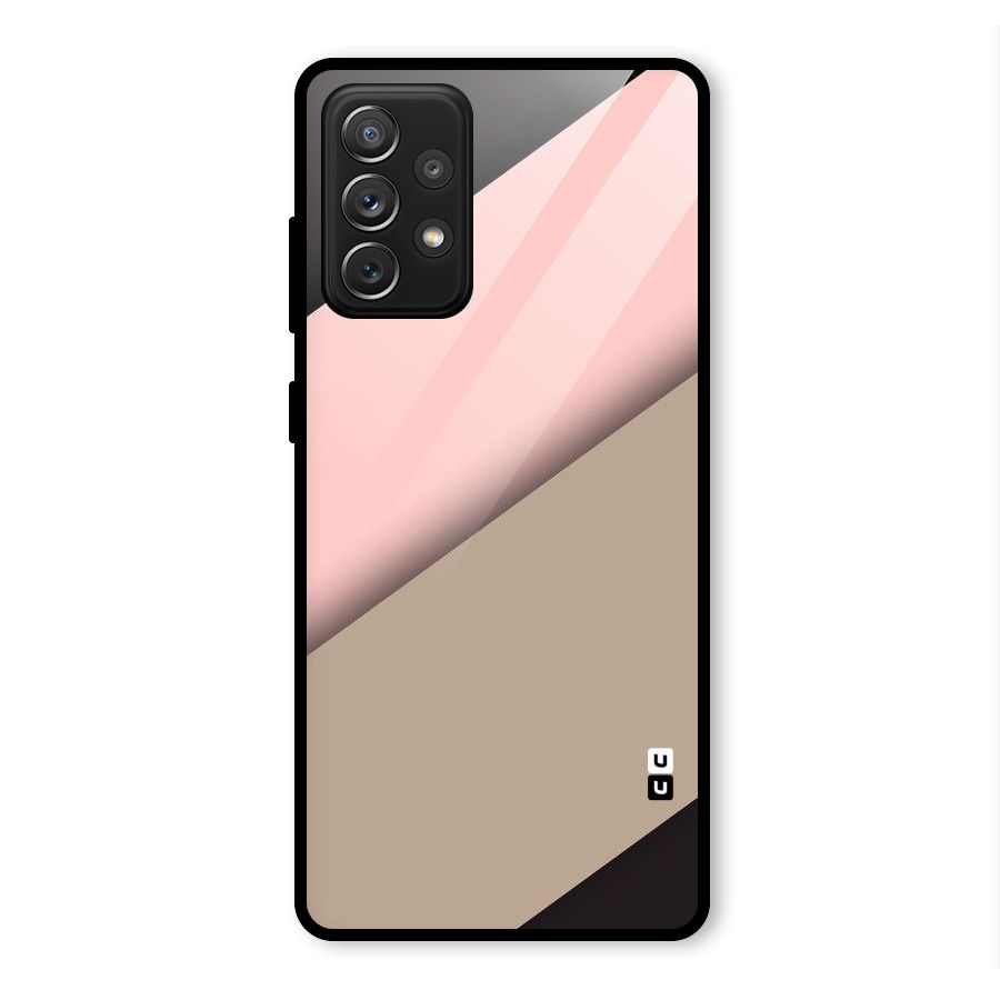 Pink Diagonal Glass Back Case for Galaxy A72
