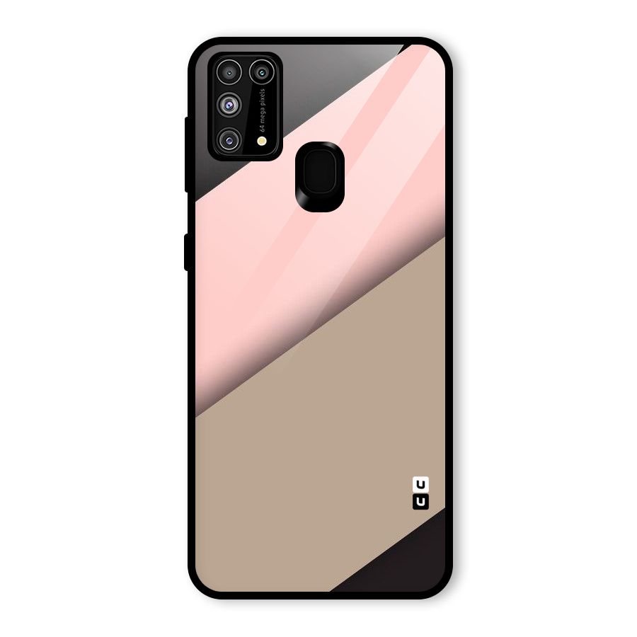 Pink Diagonal Glass Back Case for Galaxy F41