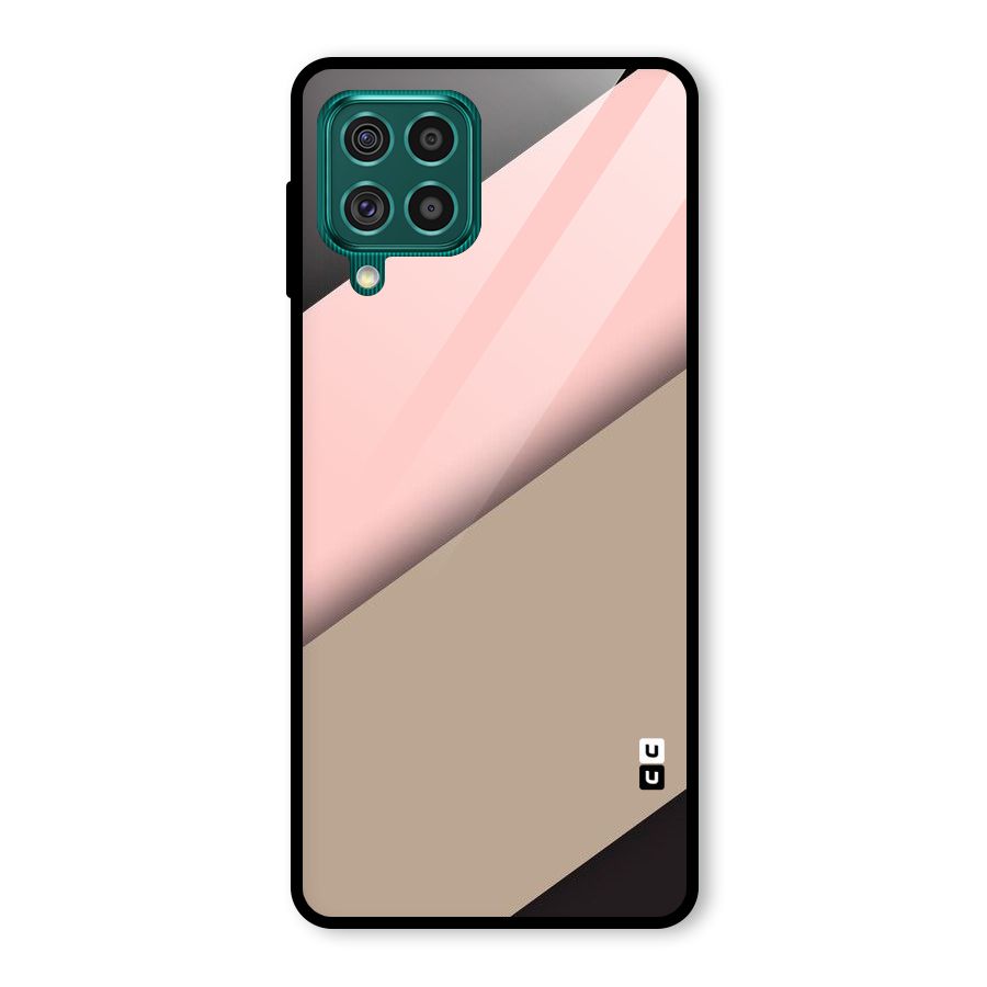 Pink Diagonal Glass Back Case for Galaxy F62
