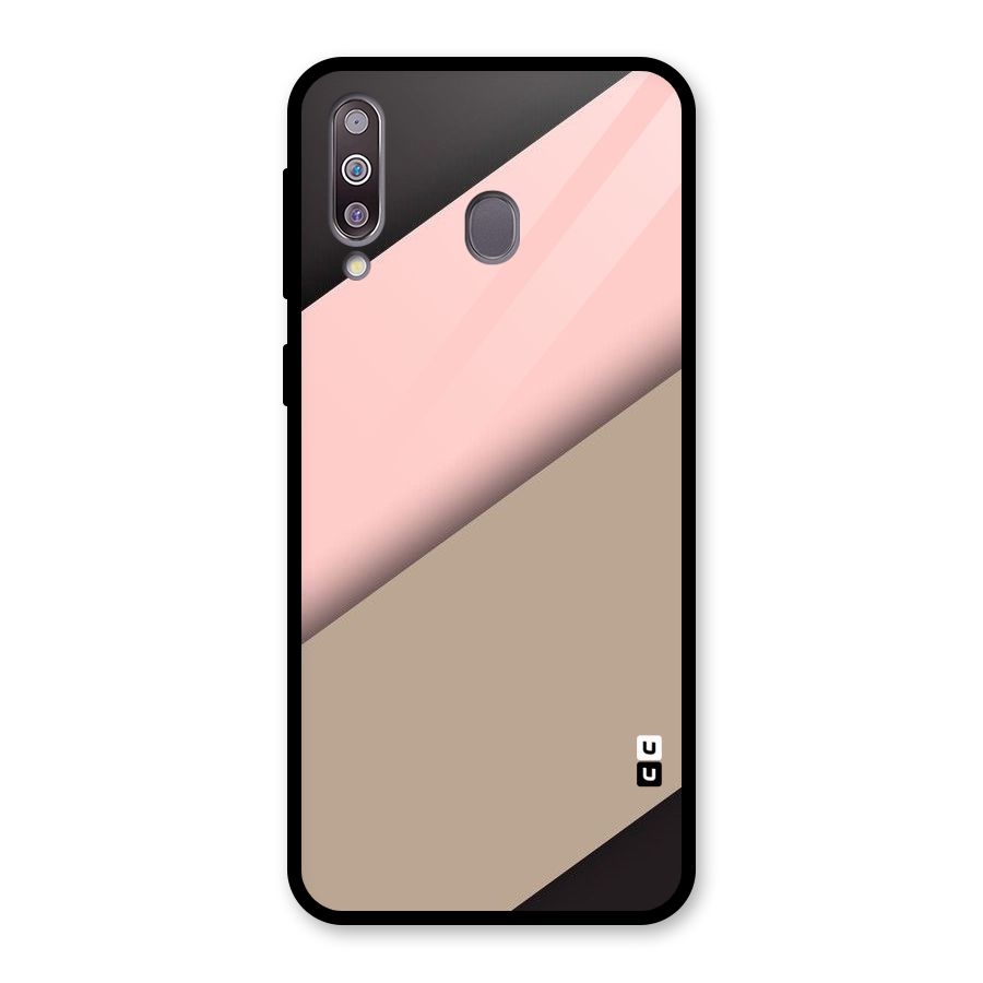 Pink Diagonal Glass Back Case for Galaxy M30