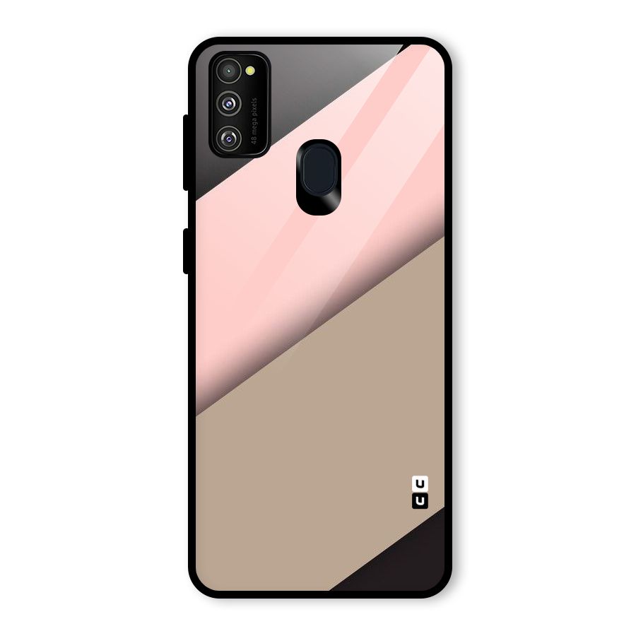 Pink Diagonal Glass Back Case for Galaxy M30s