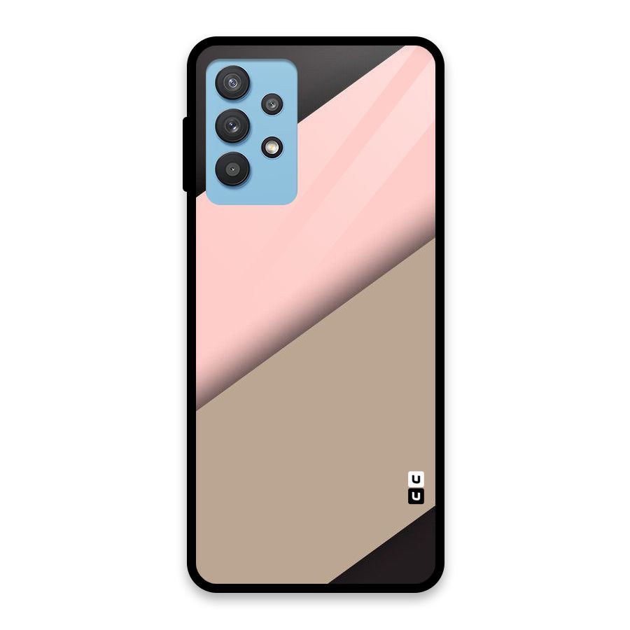 Pink Diagonal Glass Back Case for Galaxy M32 5G
