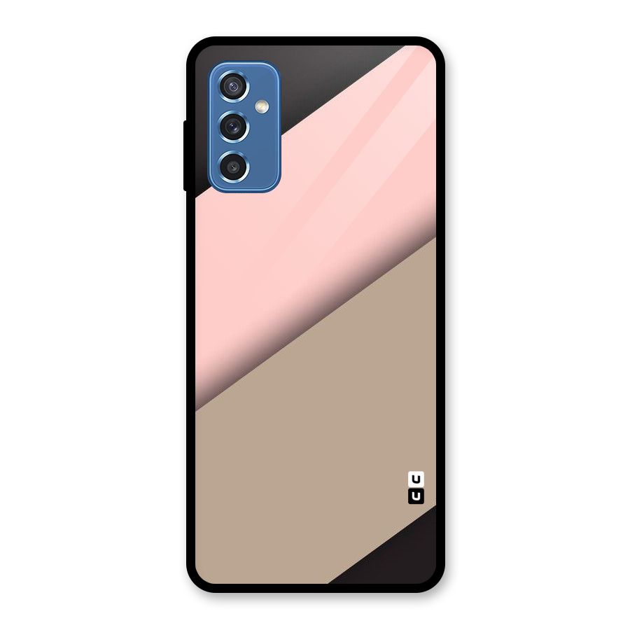 Pink Diagonal Glass Back Case for Galaxy M52 5G