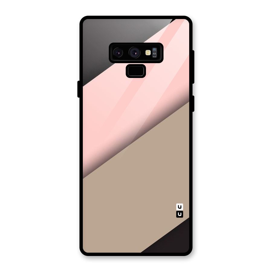 Pink Diagonal Glass Back Case for Galaxy Note 9