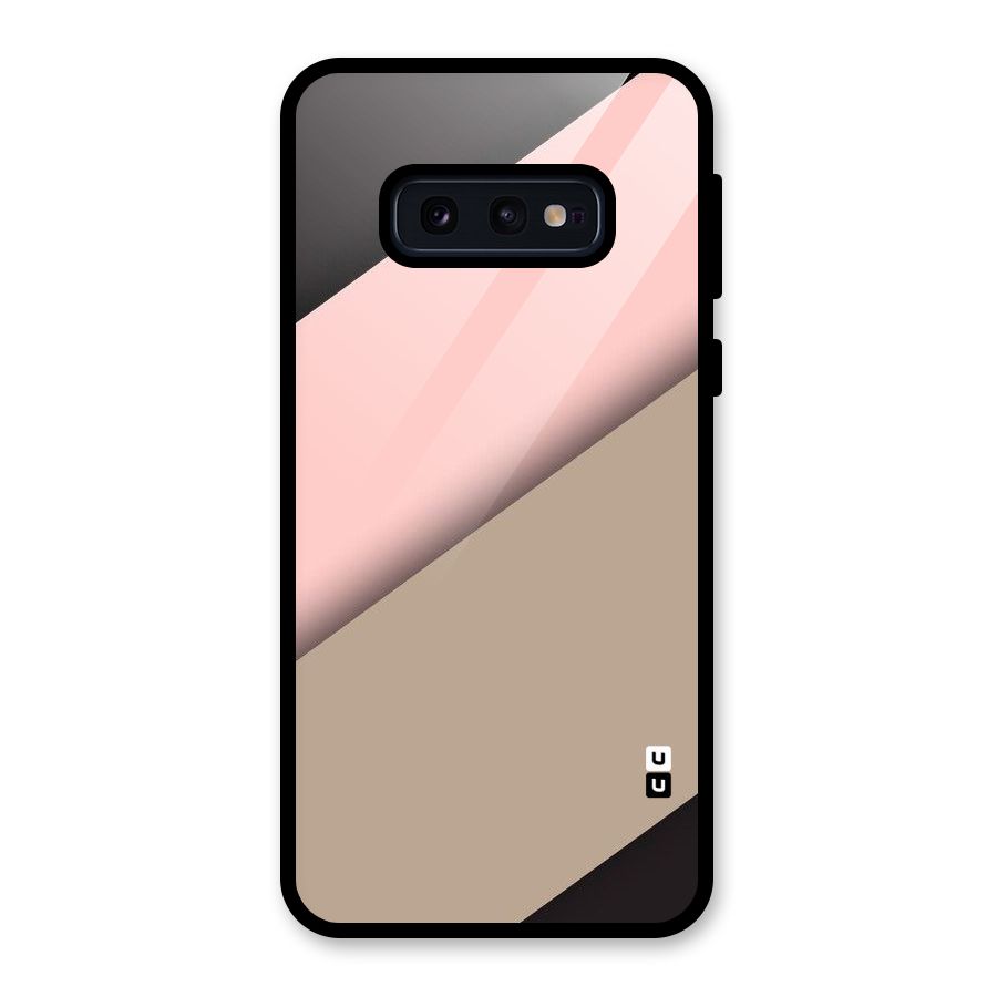 Pink Diagonal Glass Back Case for Galaxy S10e