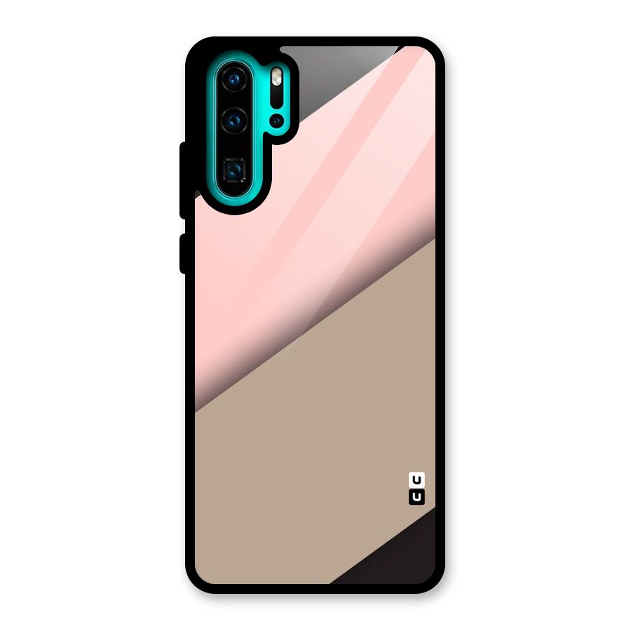 Pink Diagonal Glass Back Case for Huawei P30 Pro
