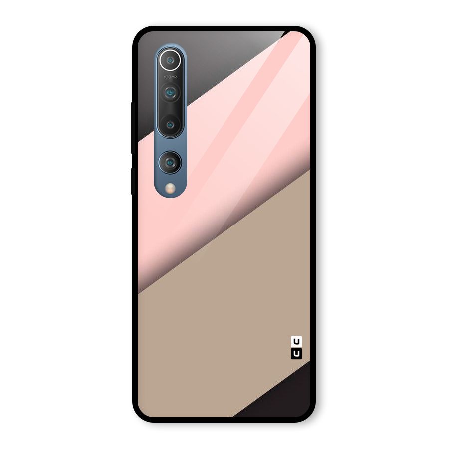 Pink Diagonal Glass Back Case for Mi 10