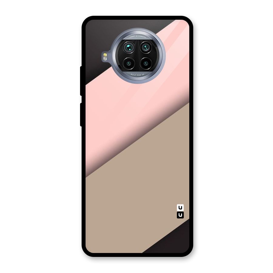 Pink Diagonal Glass Back Case for Mi 10i