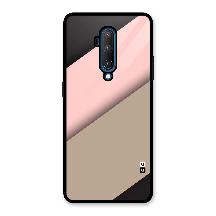 Pink Diagonal Glass Back Case for OnePlus 7T Pro
