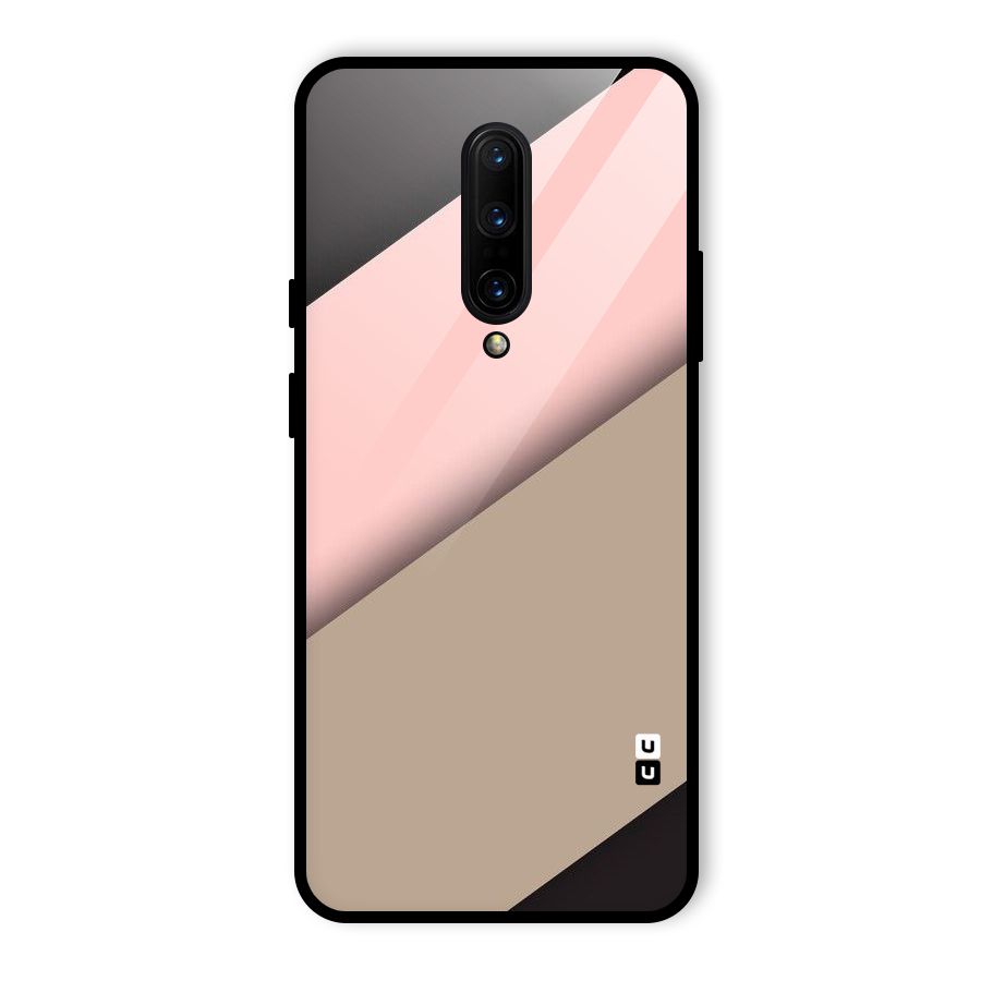 Pink Diagonal Glass Back Case for OnePlus 7 Pro