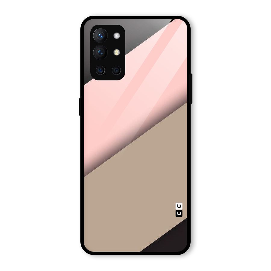 Pink Diagonal Glass Back Case for OnePlus 9R