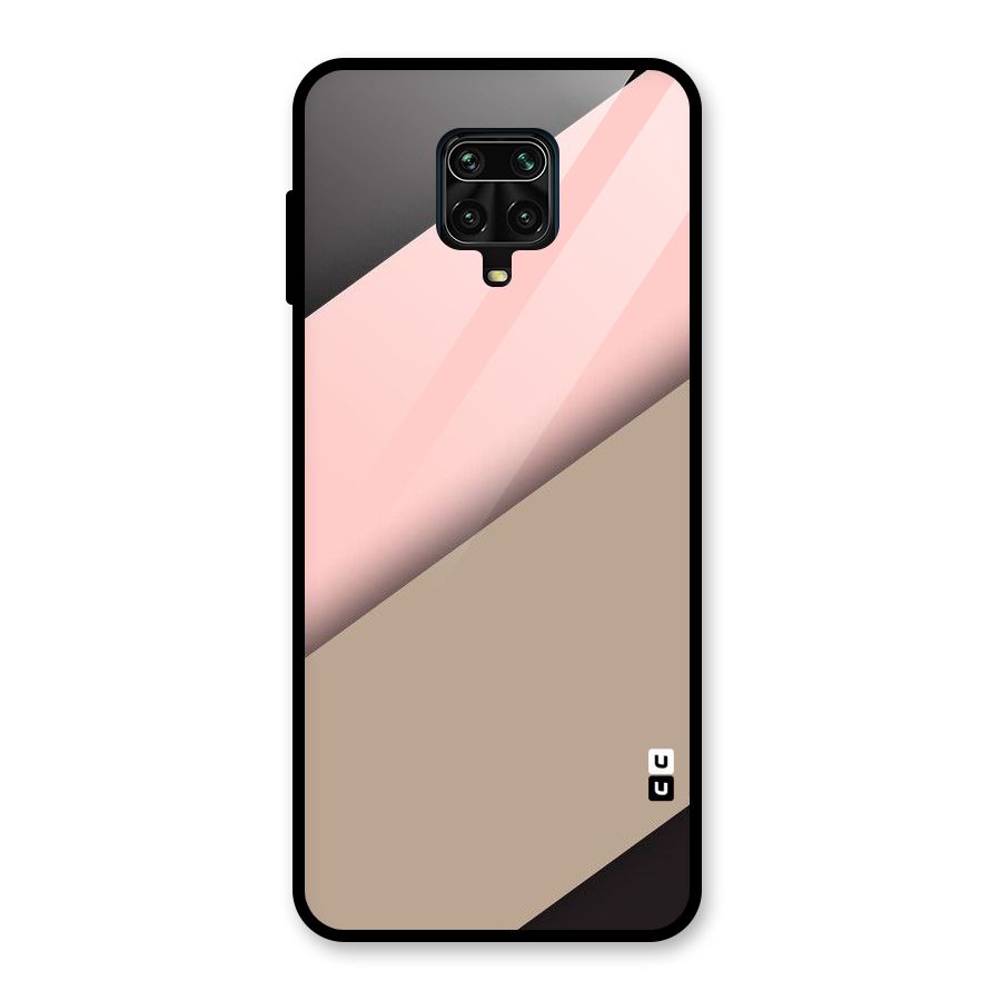 Pink Diagonal Glass Back Case for Poco M2 Pro
