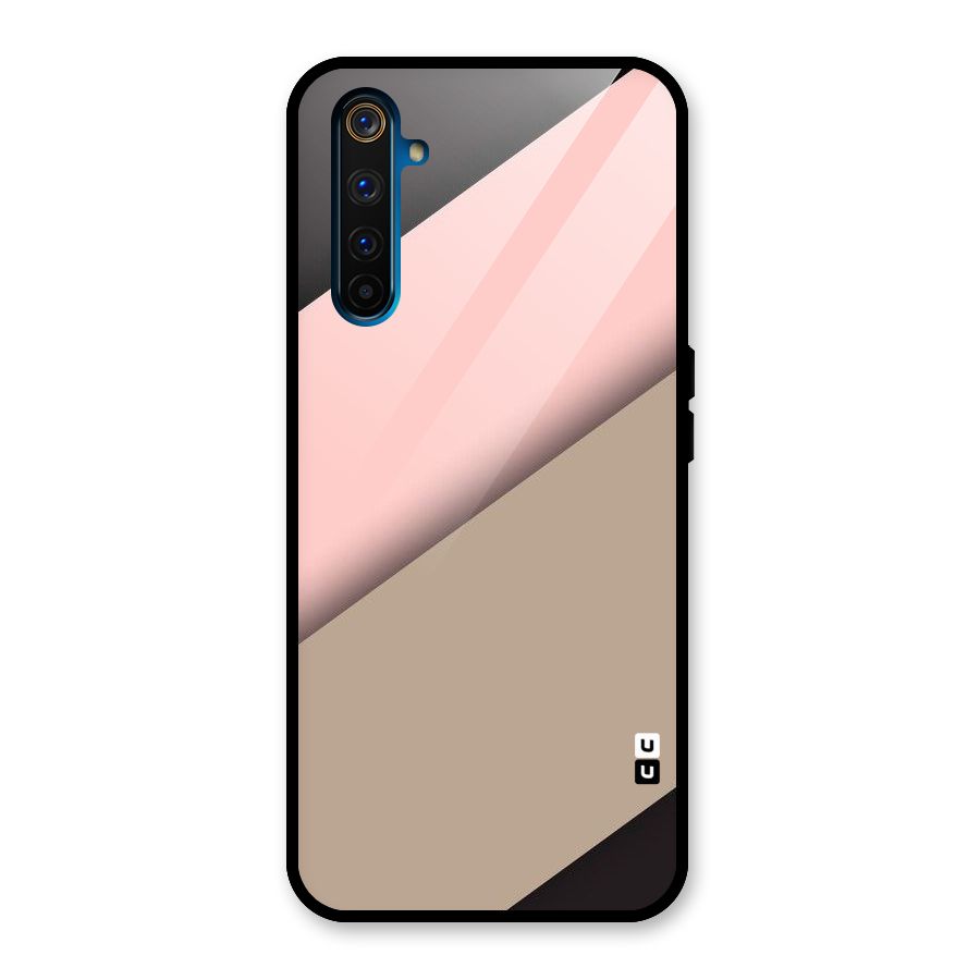 Pink Diagonal Glass Back Case for Realme 6 Pro