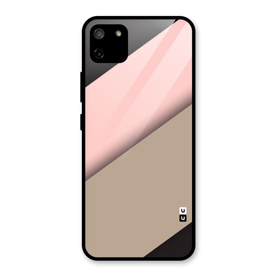Pink Diagonal Glass Back Case for Realme C11