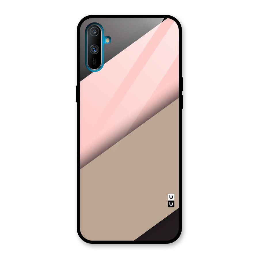 Pink Diagonal Glass Back Case for Realme C3